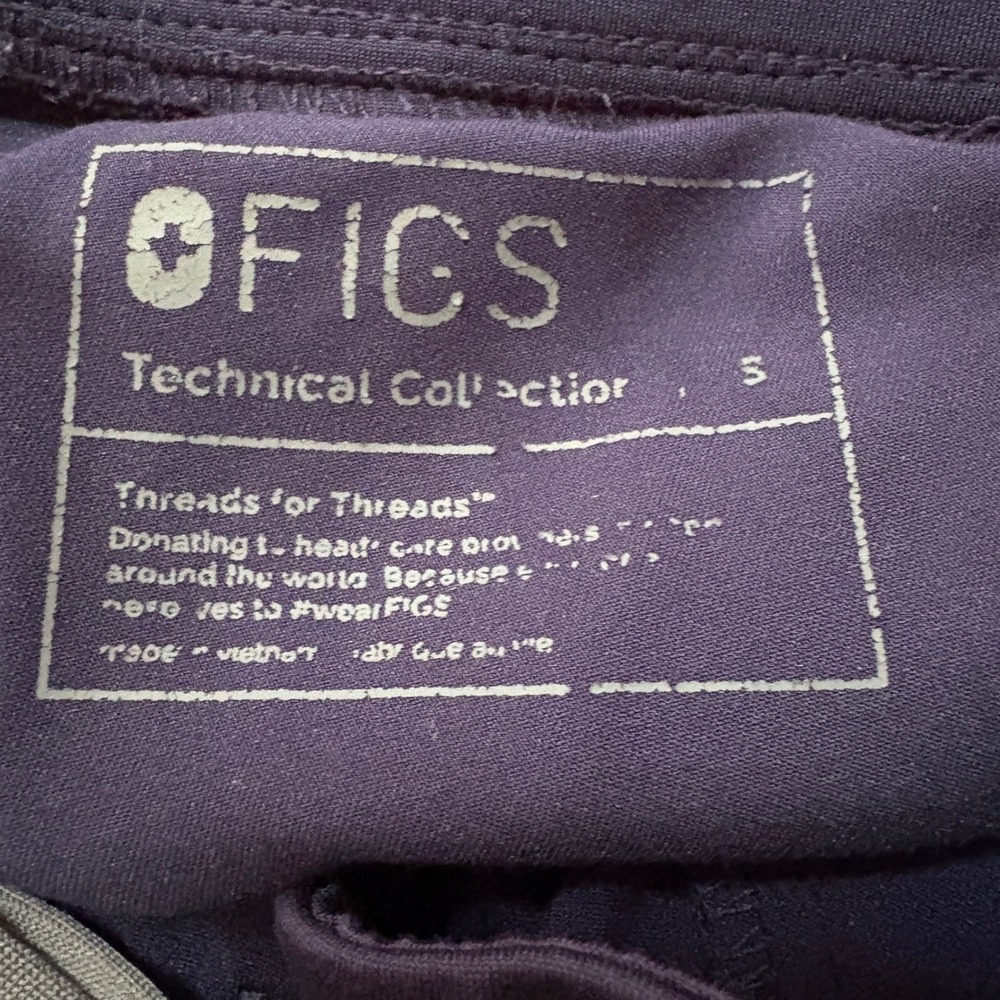 FIGS Womens Small‎ Zamora Jogger Scrub Pants Navy Blue W18SW2005 PO 1683 - Picture 3 of 5